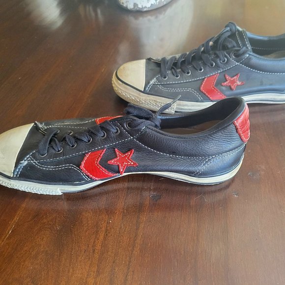 Custom Leather Converse Chuck Taylors, Size 9 Mens
